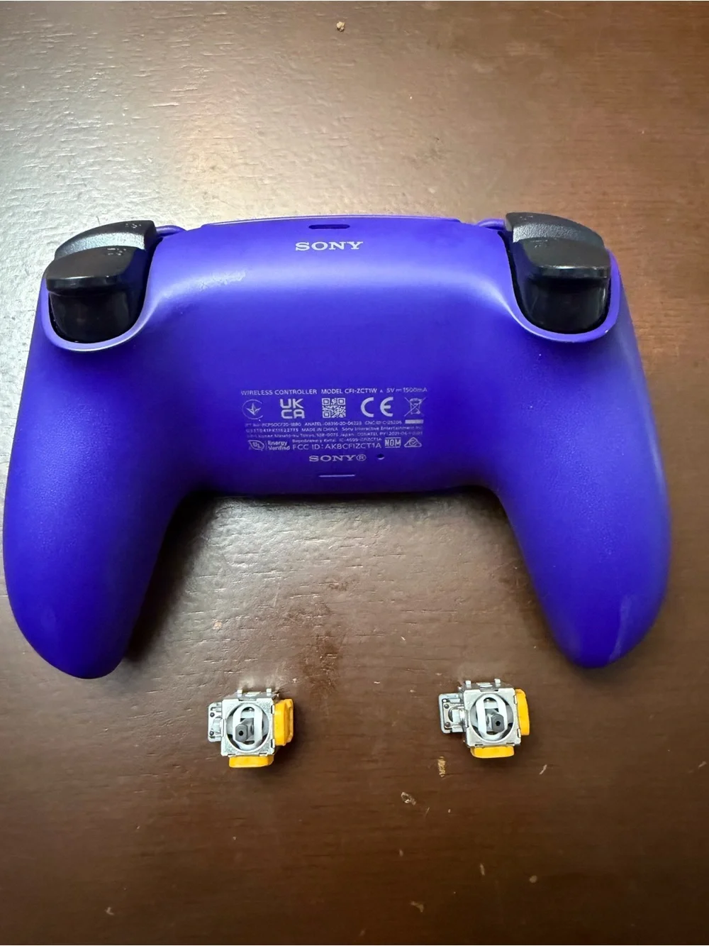 Custom purpure controller for ps5 hall efect upgrade